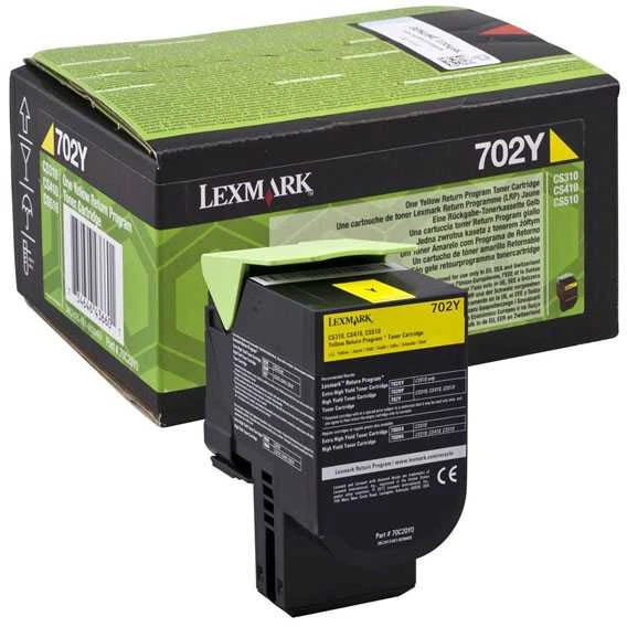 Lexmark 702XY R kasetė, Geltona