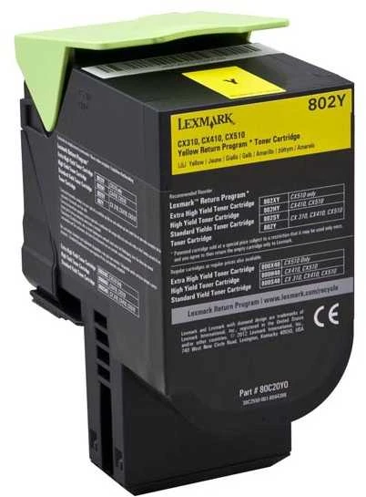 Lexmark 802Y kasetė, geltona