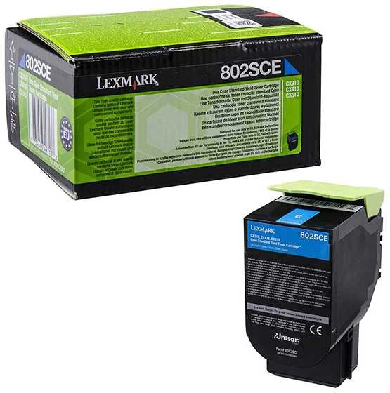 Lexmark 80C2SC0 | 802SCE mėlynos spalvos standartinės našumo korporacinė kasetė (2k) | Kasetė | Žydra spalva