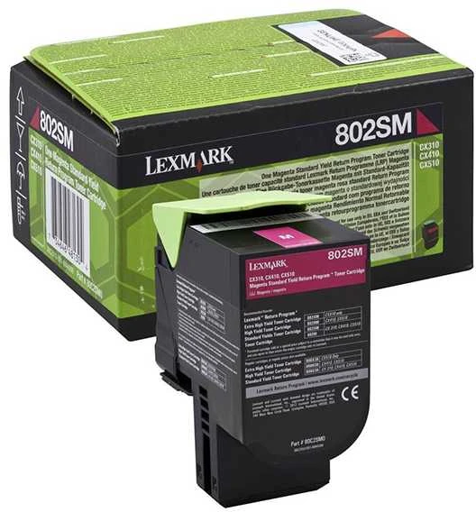Lexmark 80C2SM0 kasetė, purpurinė, 2000 puslapių
