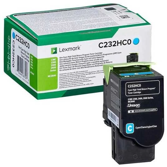 Lexmark C232HC0 tonerio kasetė Originalus Žydras 1 vnt