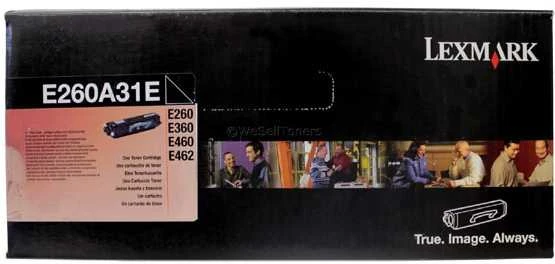 Lexmark E260, E360, E460 cartridge juodas