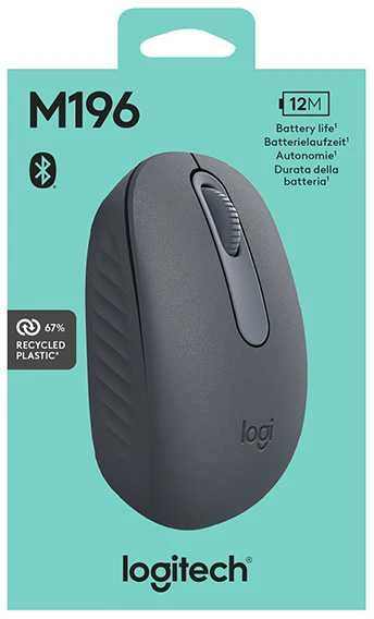 LOGITECH M196 Bluetooth pelė – GRAPHITE – BT – EMEA28i-935