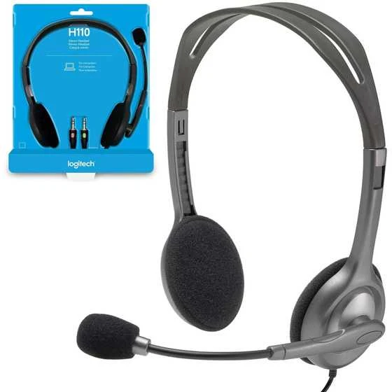 Logitech | LGT-H110 | Stereo ausinės | Juodas, Sidabrinis