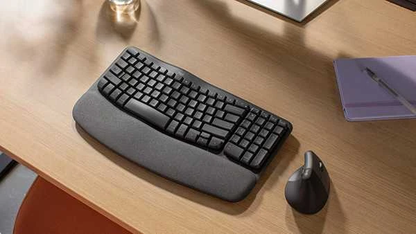 Klaviatūra Logitech WAVE KEYSERGONOMIC KB GRAPHITE - CZE-SKY 2.4GHZ/BT INTNL-973 UNIV