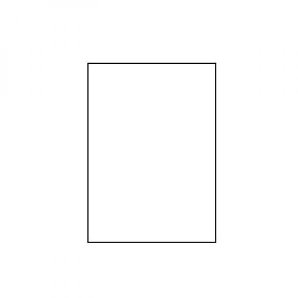 Logotipo etiketės A4, matinės, baltos, 25 vnt.