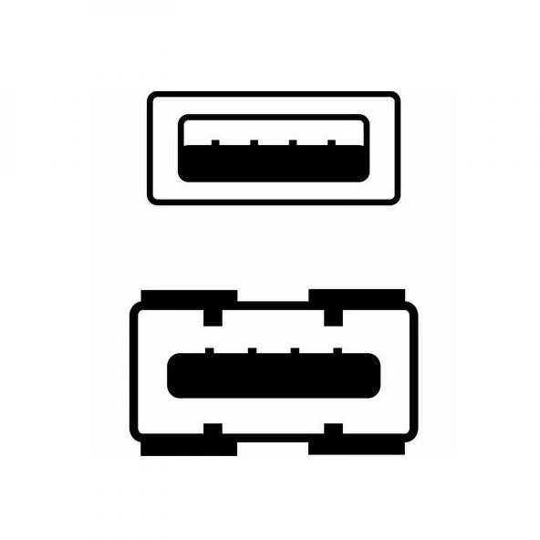 USB prailginimo kabelis su logotipu (2.0), USB A M - USB A F, 3m, juodas, lizdinėje plokštelėje, EOL