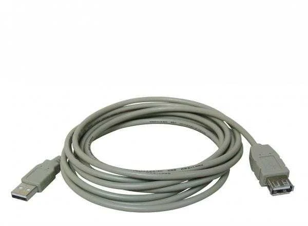 Logotipas USB ilgintuvas (2.0), USB A M - USB A F, 5m, rutulinis