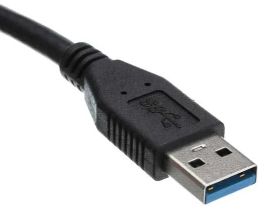 Neutralle USB prailginimo kabelis su logotipu (3.0), USB A M - USB A F, 1.8m, juodas, lizdinė plokštelė, EOL