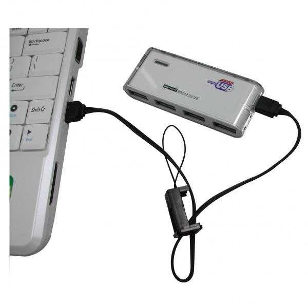 USB kabelis su logotipu (2.0), USB A M - microUSB (M), 0.3m, juodas, riešo dirželis, EOL