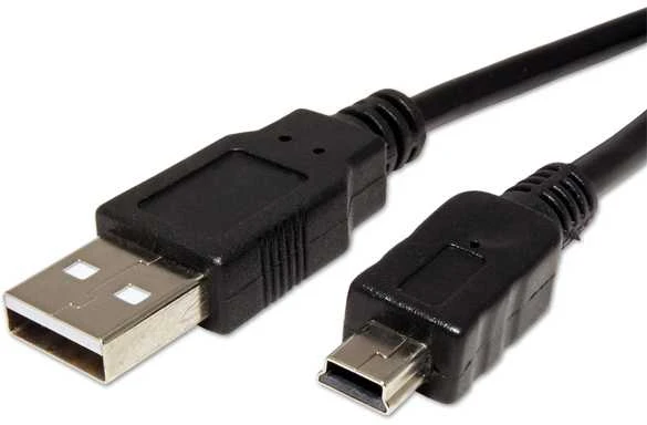 Logo USB kabelis (2.0), USB A M - miniUSB (M), 1.8m, juoda, blister, EOL