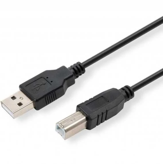 Logo USB kabelis (2.0), USB A M - USB B (M), 5m, juoda, blister