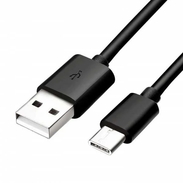Logo USB kabelis (2.0), USB A M - USB C (M), 1m, juoda, blister, EOL