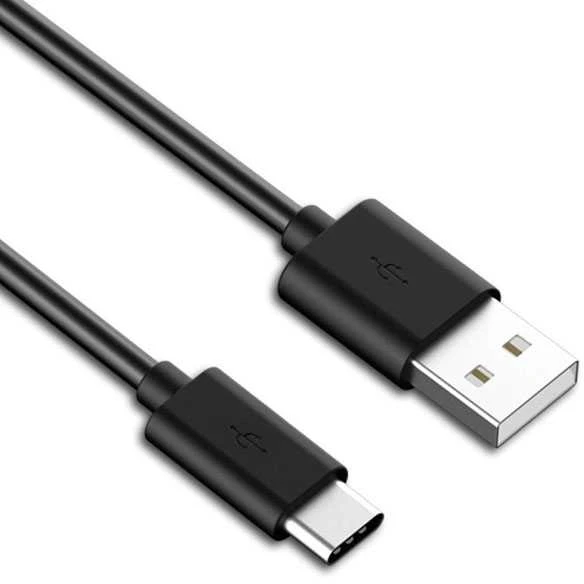 Logo USB kabelis (2.0), USB A M - USB C (M), 1m, juoda, blister, EOL