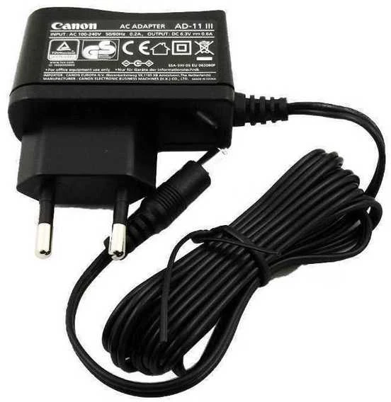 Maitinimo adapteris / maitinimo adapteris, AD-11 III EMEA, 220 V (el.síť), 6 V, 400 mA, skaičiuotuvų maitinimui, „Canon“, visų tipų skaičiuotuvams