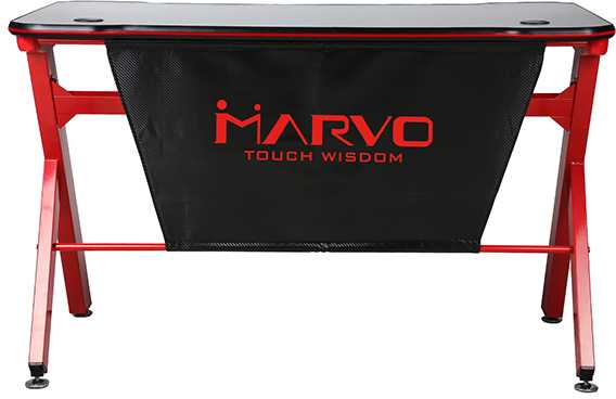 Žaidimų stalas Marvo DE-03 Gaming Desk, su RGB pašvietimu
