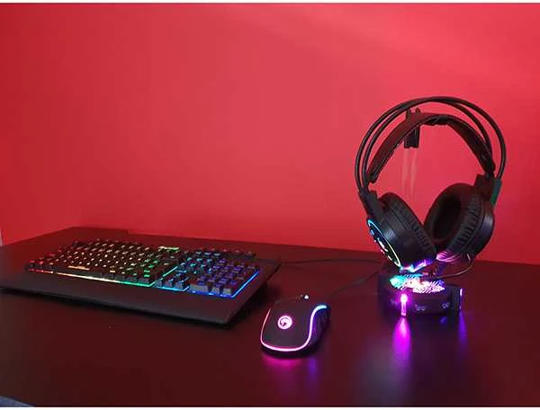 Klaviatūra Marvo CM305 + ausinės (CM305 US)