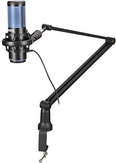 Marvo MIC-07 RGB juodas laidinis mikrofonas |USB