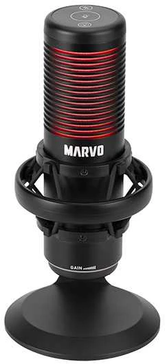 Marvo MIC-07 RGB juodas laidinis mikrofonas |USB