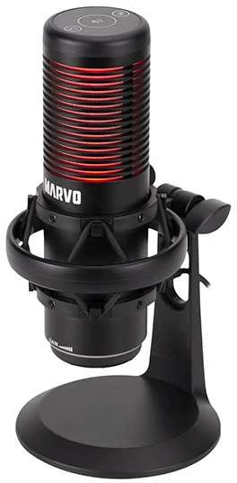 Marvo MIC-07 RGB juodas laidinis mikrofonas |USB
