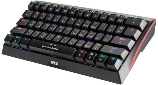 Marvo KG962 60% mechaninė klaviatūra su RGB (US, Mėlynas switch)