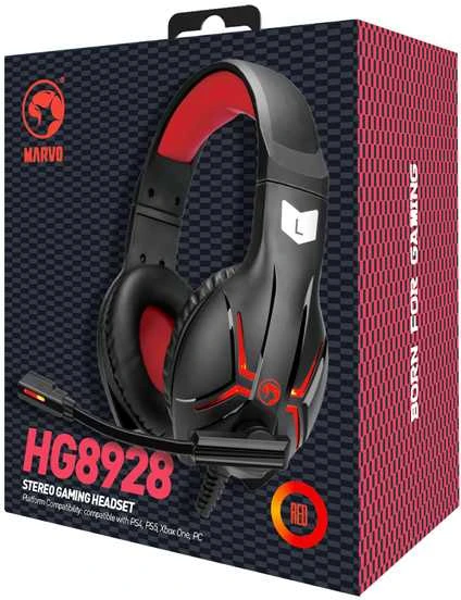 Ausinės Marvo HG8928 Raudona (QMMWM28EGA00)