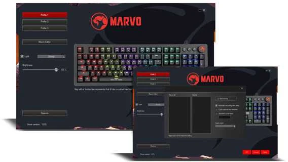 Klaviatūra Klav.Marvo Scorpion KG917 mėlynas switch
