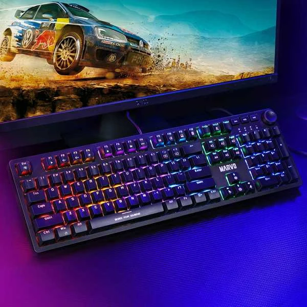 Klaviatūra Klav.Marvo KG954 mėlynas switch