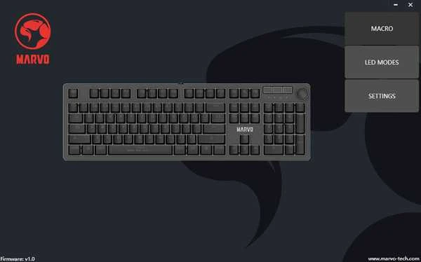 Klaviatūra Klav.Marvo KG954 mėlynas switch