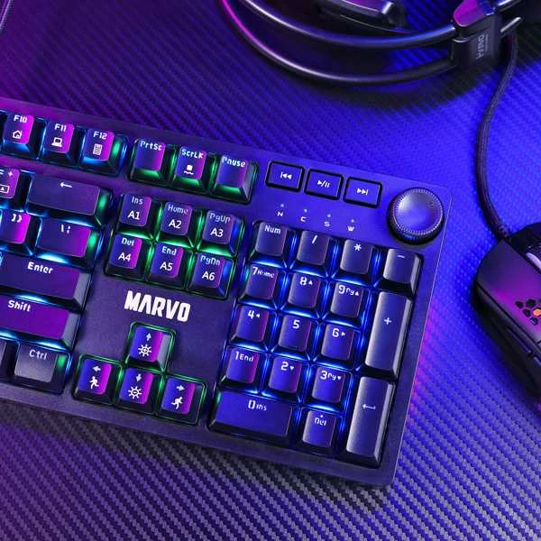 Klaviatūra Klav.Marvo KG954 mėlynas switch