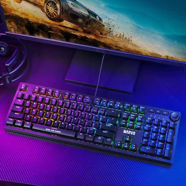 Klaviatūra Klav.Marvo KG954 mėlynas switch