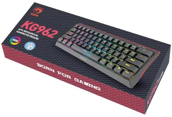 Klaviatūra Marvo KG962 RGB (Juoda)
