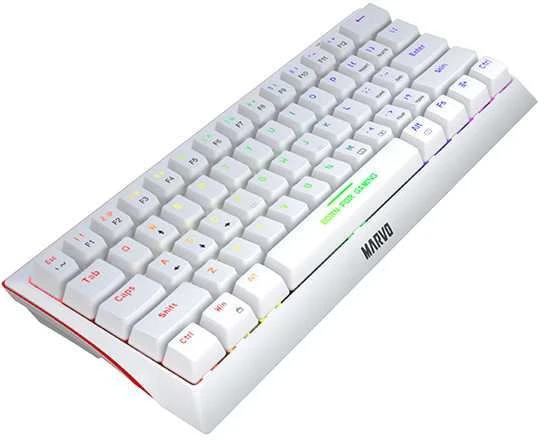 Klaviatūra Marvo KG962 RGB (Balta)