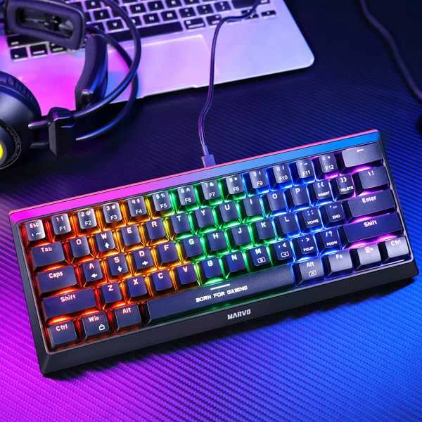 Klaviatūra Marvo KG962 RGB (Juoda)