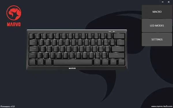 Klaviatūra Marvo KG962 RGB (Juoda)