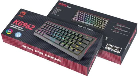 Klaviatūra Marvo KG962 RGB (Juoda)