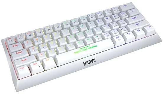 Klaviatūra Marvo KG962 RGB (Balta)