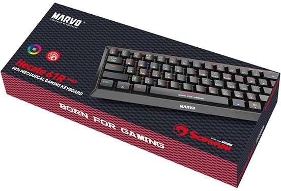 Klaviatūra Marvo KG962 RGB (Juoda)