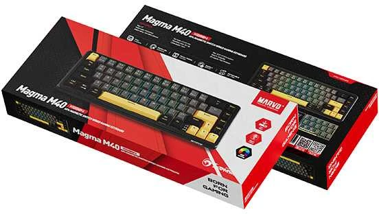 MARVO KG964 Magma M40 RGB Laidinė žaidimų klaviatūra | USB | Juoda, 60%