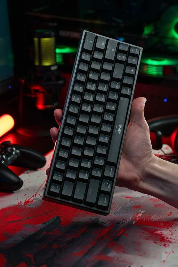 MARVO KG955 Shogo 63 RGB Laidinė žaidimų klaviatūra | USB-C | Juoda, 60%