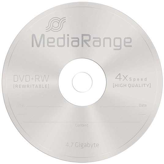 MediaRange DVD + RW 4.7 GB 4x 10 vienetų (MR451)