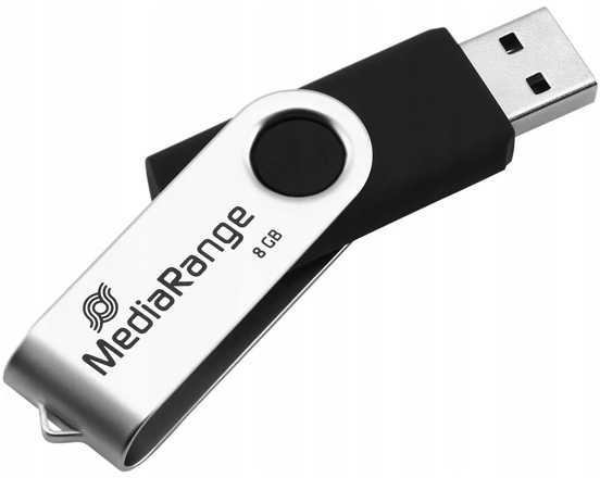 STICK 8GB USB 2.0 MediaRange swing Blister