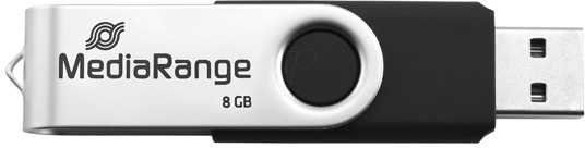STICK 8GB USB 2.0 MediaRange swing Blister