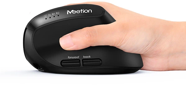 Meetion BTM008 Bevielė pelė, juoda, 2400DPI