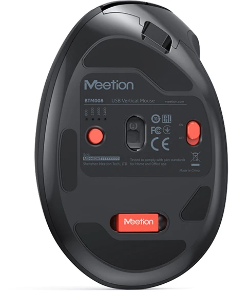 Meetion BTM008 Bevielė pelė, juoda, 2400DPI