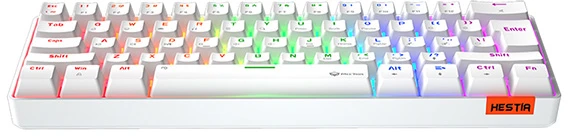Meetion HESTIA klaviatūra su laidu (USB) US, balta mechaninė