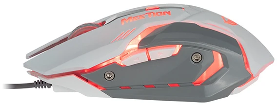 Meetion M915 Pelė su laidu, balta, 2400DPI