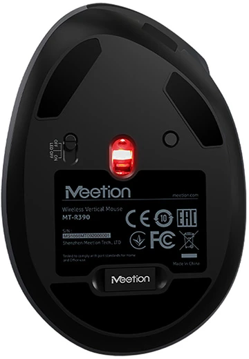 Meetion R390 Bevielė pelė, juoda, 2400DPI