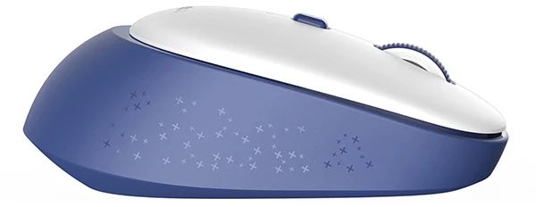 Meetion R571 Bevielė pelė, balta ir-mėlyna, 1600DPI