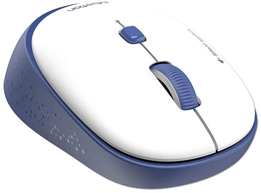 Meetion R571 Bevielė pelė, balta ir-mėlyna, 1600DPI